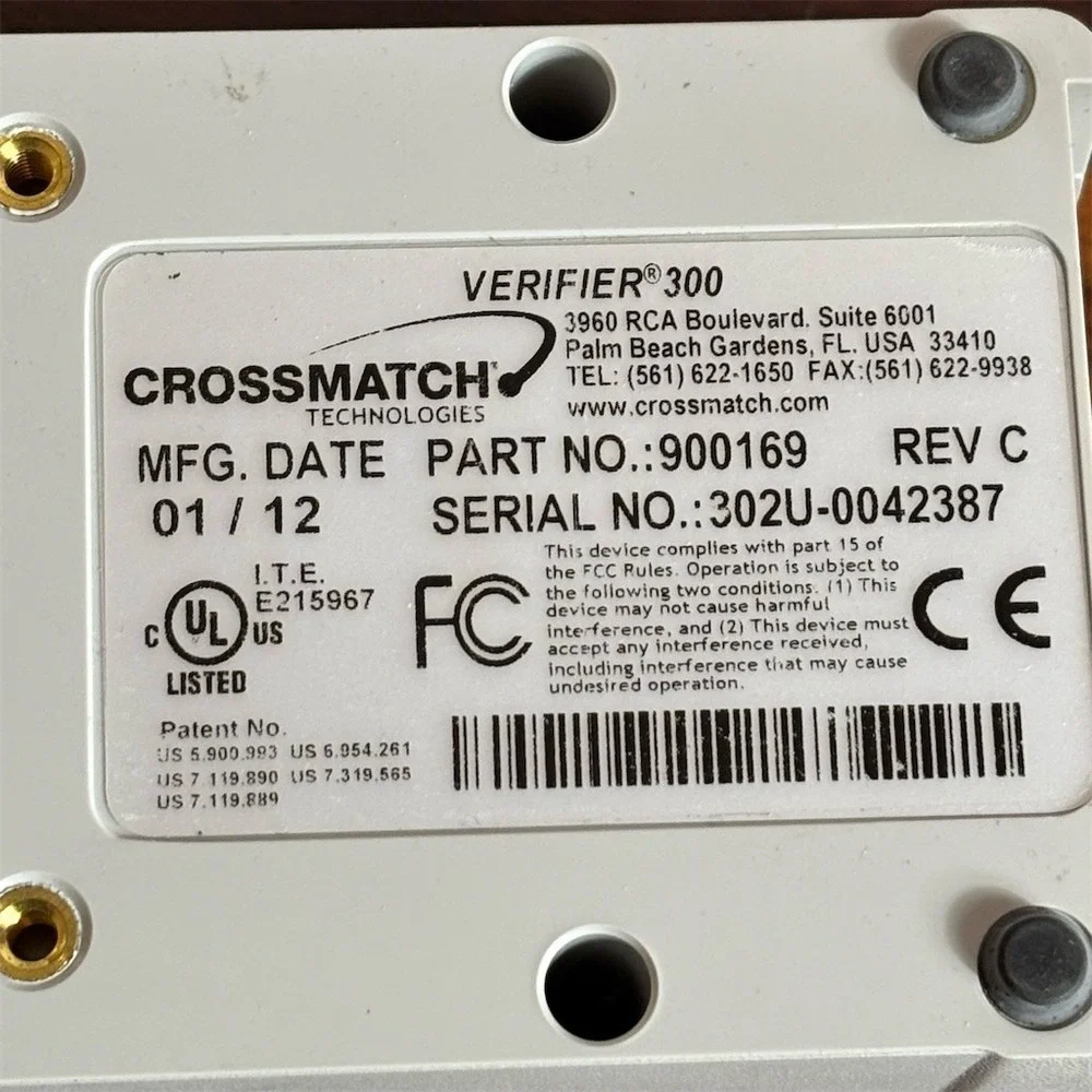 CrossMatch Verifier 300 LC 2.0 USB Fingerprint‎ Capture Device Scanner